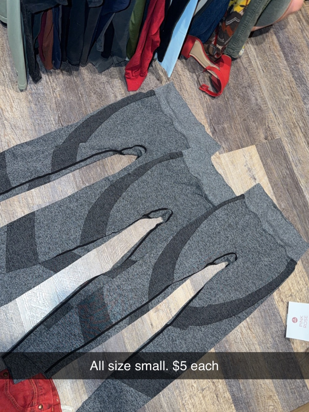 Victoria's Secret Gray & Black Seamless Leggings